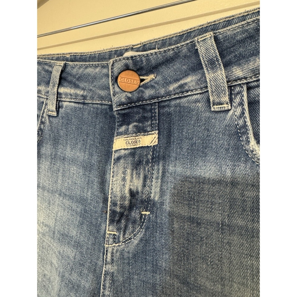 Closed - Skinny Mid Rise Blue Jeans‎ Size 30 Stretchy Made In Italy - Picture 3 of 11